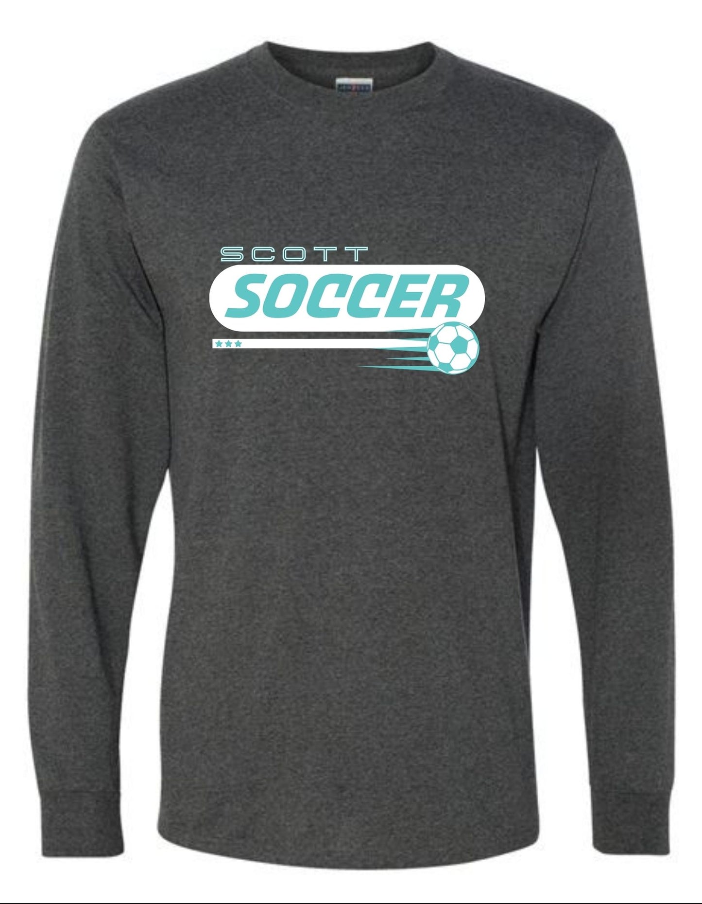 Unisex Long-Sleeve T-shirt BLACK HEATHER - ADULT SIZES ONLY