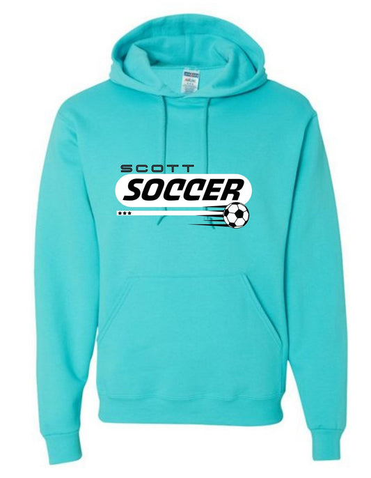 Unisex Hooded Sweatshirt, Scuba Blue
